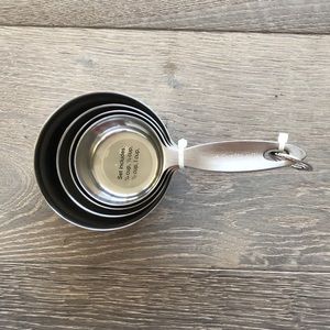 Crate & Barrel Stainless Steel Measuring Cups *NEW